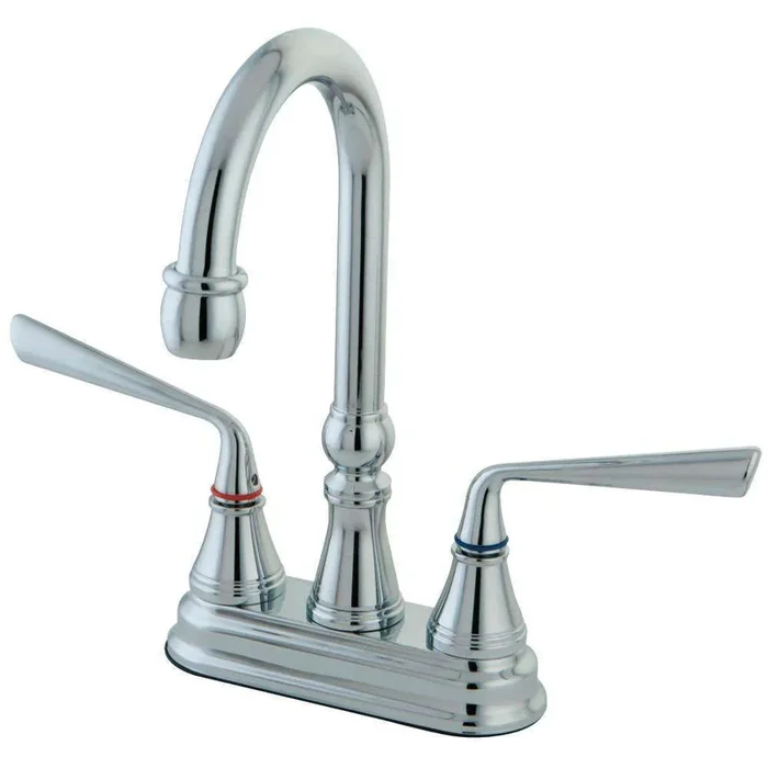 Kingston Brass KS2491ZL Silver Sage Bar Faucet, Polished Chrome