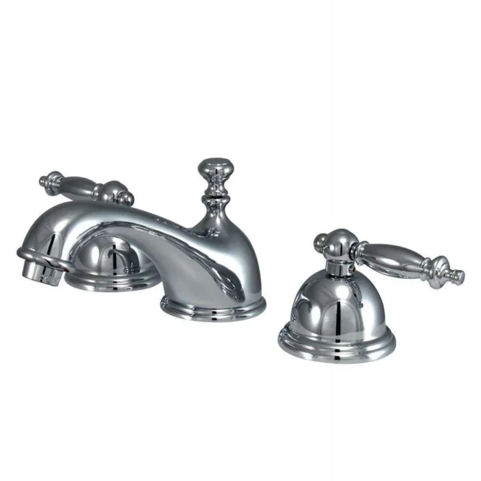 Kingston Brass KS3961TL Templeton 8 in. Widespread Bathroom Faucet, Polished Chrome