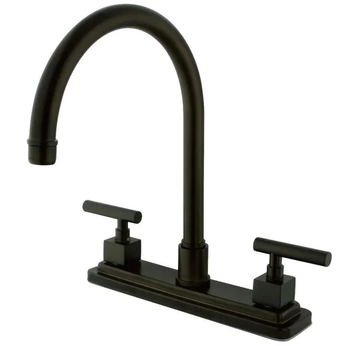 Kingston Brass KS8795CQLLS Claremont Centerset Kitchen Faucet, Oil Rubbed Bronze