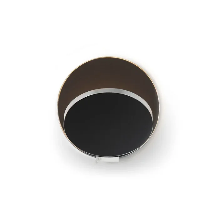 Koncept – GRW-S-CRM-MBK-PI – LED Wall Sconce – Gravy – Chrome, metallic black – GRWSCRMMBKPI