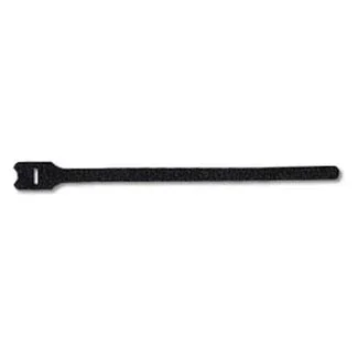 Leviton 12 Inch Recloseable Velcro Brand Tie Wraps Black 25 Per Pack (43112-12)