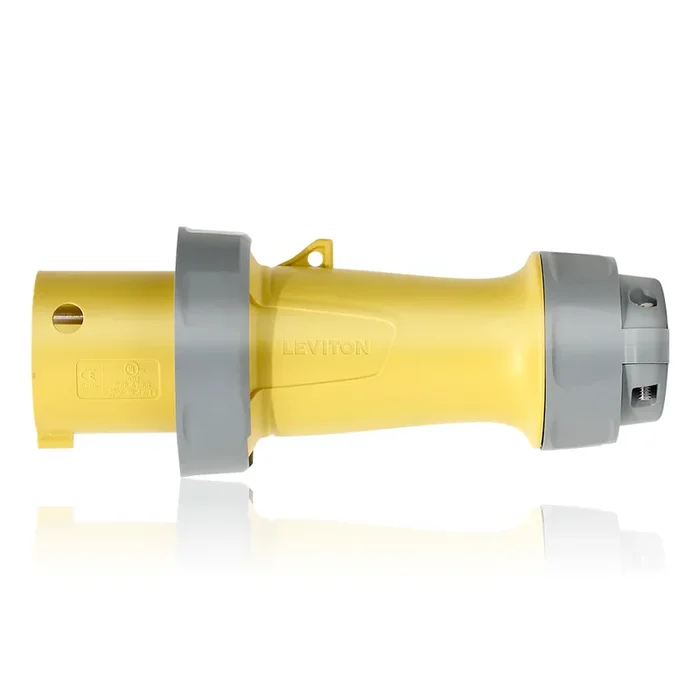 Leviton 60 Amp Pin And Sleeve Plug-Yellow (360P4WLEV)