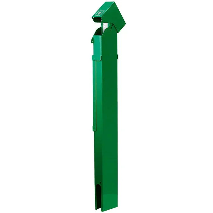 Leviton Power Pedestal Kit 1-Gang 20A GFCI Direct Bury Hinged Top 42 Inch Green (1BH42-1N)