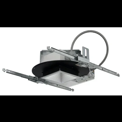 Lithonia Compact Fluorescent Horizontal Square Downlight 1-Lamp Triple Tube 26-32W 4 Inch Multi-Volt Housing (SQF 1/26-32TRT 4 Multi-Volt HSG)