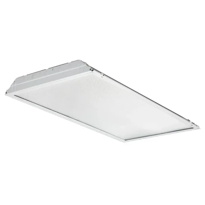 Lithonia Lensed LED Troffer Four Lamps Nominal 4800Lm #19 Pattern Acrylic .156 Inch Thick EldoLED Dimming To 1 Percent 80 CRI 4000K (2GTL 4 48L A19 EZ1 LP840)
