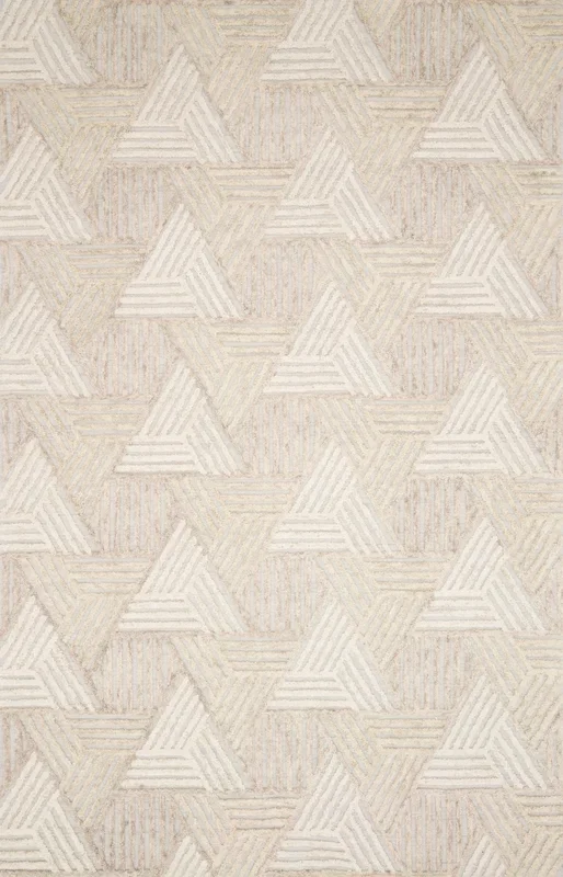 Loloi Rugs Ehren Collection Rug in Oatmeal, Ivory – 7’9″ x 9’9″
