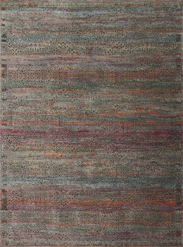 Loloi Rugs Javari Collection Rug in Charcoal, Sunset – 12’0″ x 15’0″