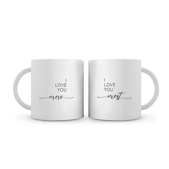 Love You More & Most Mug
