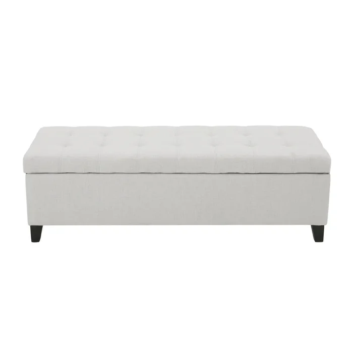 Merax Upholstered Storage Ottoman Bench