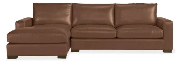 Metro Leather Sofas with Chaise – Modern Living Room Furniture – Room & Board