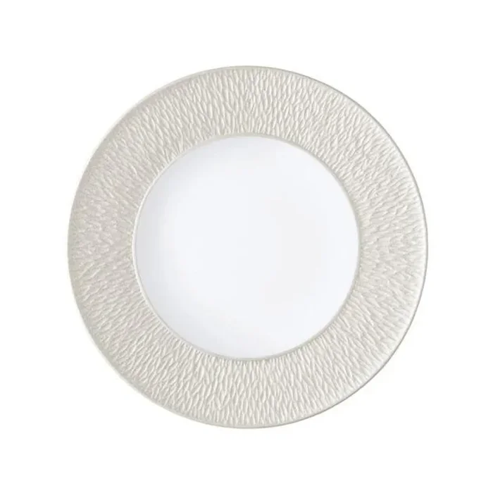 Mineral Irise Pearl Grey Plate Flat by Raynaud