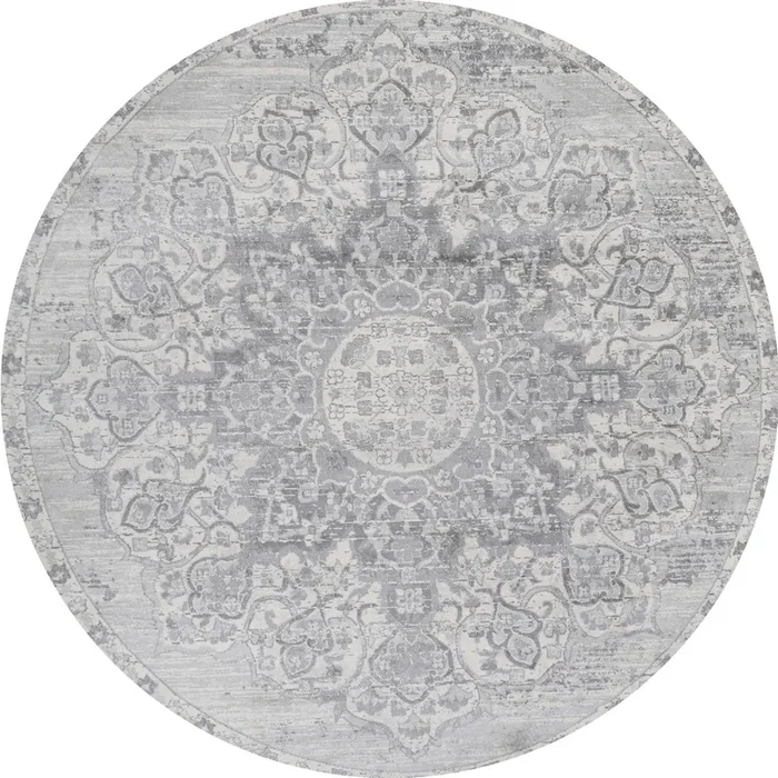 Modern Persian Vintage Moroccan Medallion Round Area Rug