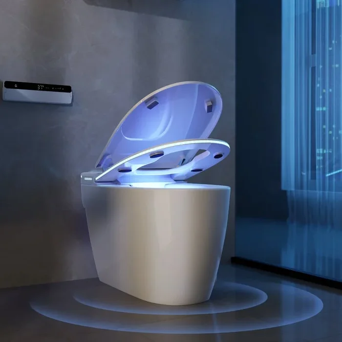 Modern Smart Toilet One-Piece Elongated Smart Toilet with Built-in Tank