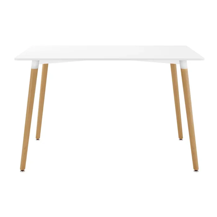Modern Solid Wood Dining Table with Sturdy Design for Home and Family Meals