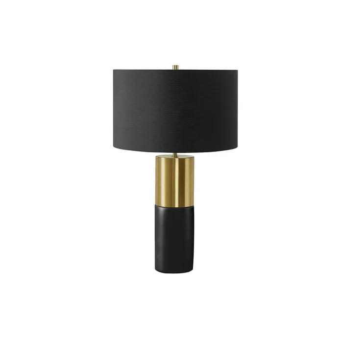 Monarch Specialties I 9629 – Lighting, 25″H, Table Lamp, Black Concrete, Black Shade, Contemporary