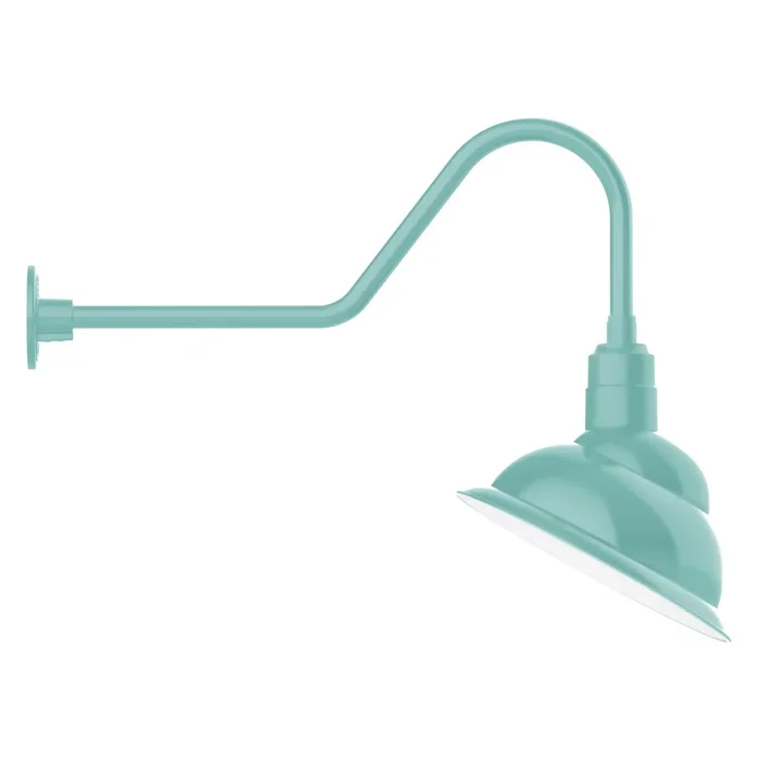 Montclair Light Works – GNC122-48 – One Light Wall Mount – Emblem – Sea Green – GNC12248