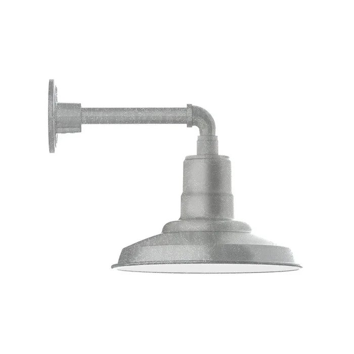 Montclair Light Works – GNN182-49-L12 – LED Straight Arm Wall Light – Warehouse – Painted Galvanized – GNN18249L12