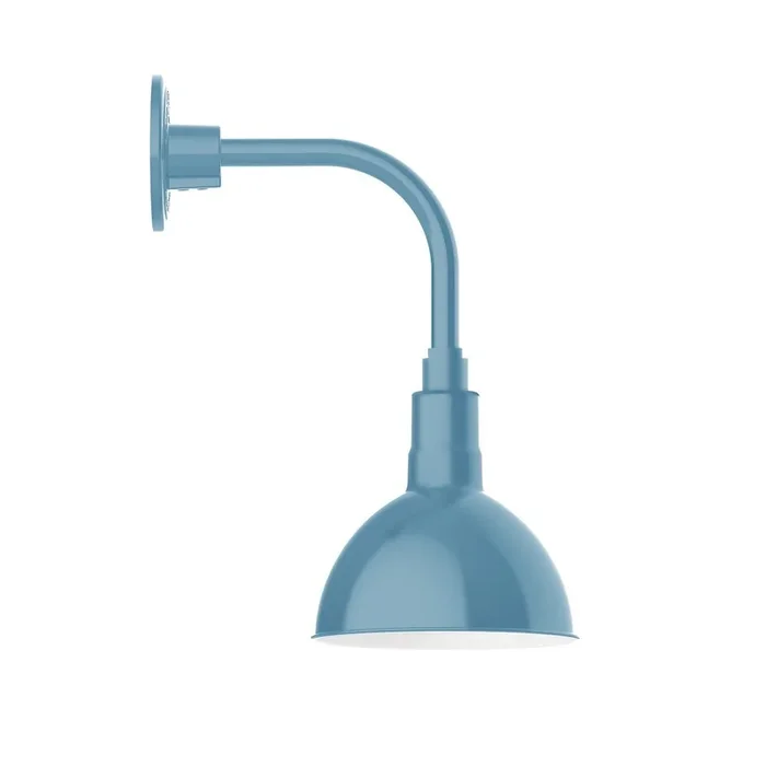 Montclair Light Works – GNT114-54-B03-G05 – One Light Wall Mount – Deep Bowl – Light Blue – GNT11454B03G05
