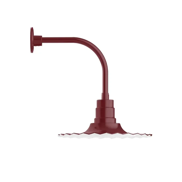 Montclair Light Works – GNU159-55-G06 – One Light Wall Mount – Radial – Barn Red – GNU15955G06