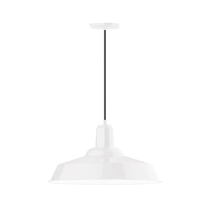 Montclair Light Works – PEB186-44-C12-G05 – One Light Pendant – Warehouse – White – PEB18644C12G05
