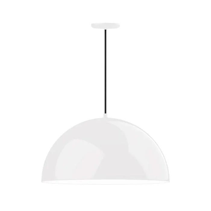 Montclair Light Works – PEB229-44-44-C23 – One Light Pendant – XL Choices – White with White Interior – PEB2294444C23