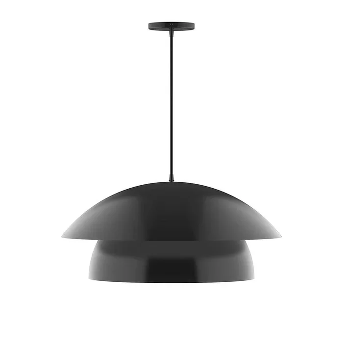 Montclair Light Works – PEBX447-41-C12-L13 – LED Pendant – Nest – Black – PEBX44741C12L13