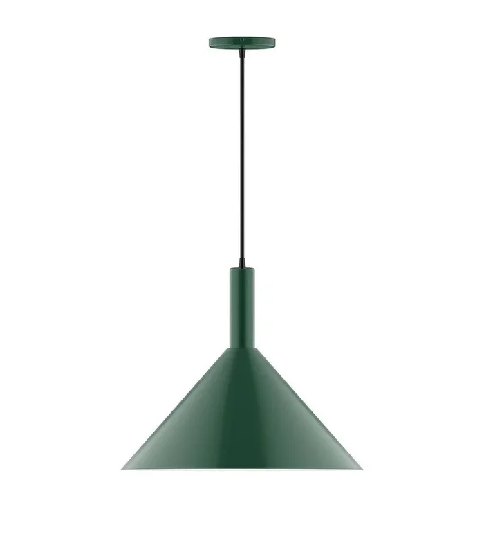 Montclair Light Works – PEBX467-42-C25-L13 – LED Pendant – Chase – Forest Green – PEBX46742C25L13