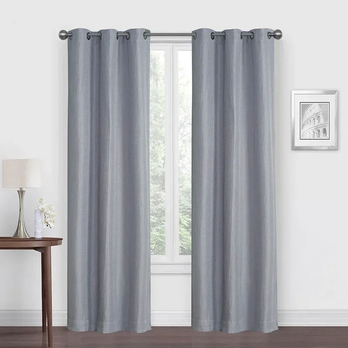 Morisson Silver Blackout Grommet Curtain Panel, 84″
