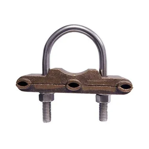 MORRIS 4 Inch Ground Clamp U Bolt 3 Conductor (91776)