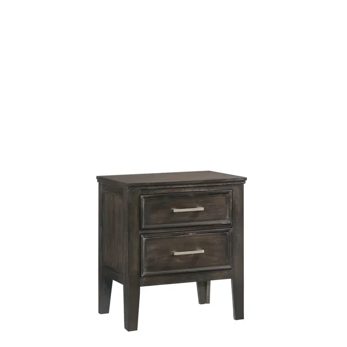 New Classic Furniture Furniture Andover Wood Nightstand with 2 Drawers in Nutmeg