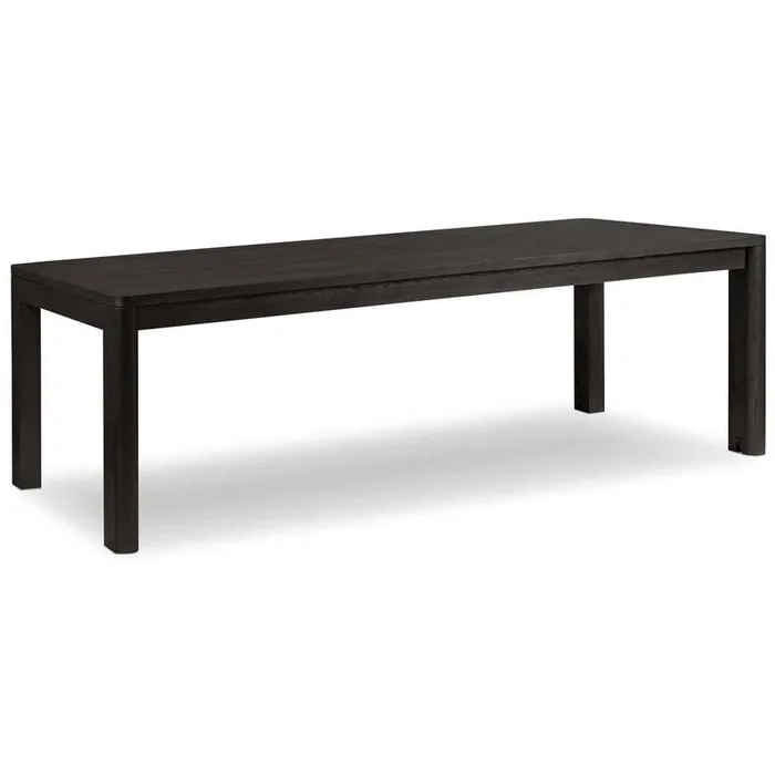 Noeline Double Extension Dining Table, Smoked Black Oak by Four Hands