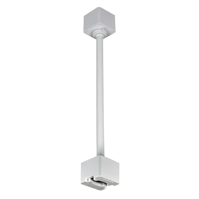 Nora 12 Inch Track Extension Rod 1 Or 2-Circuit Track White (NT-322W/12)