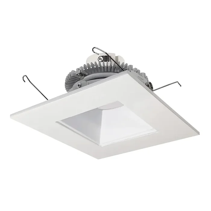 Nora 6 Inch Cobalt Click Square Retrofit Reflector Square Aperture 1000Lm 13.5W CCT Selectable 2700K/3000K/3500K/4000K/5000K White (NLCBC2-656TWWW/10)