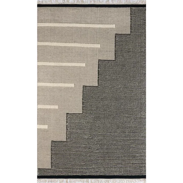 Novogratz Contemporary Runner Area Rug, Black, 2’3 X 8′ Runner