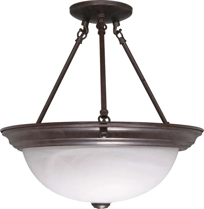Nuvo Lighting – 60-210 – Three Light Semi Flush Mount – Old Bronze – 60210