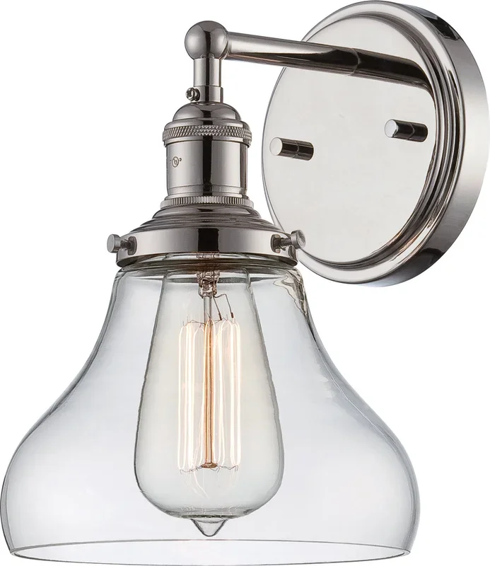 Nuvo Lighting – 60-5413 – One Light Wall Sconce – Vintage – Polished Nickel – 605413