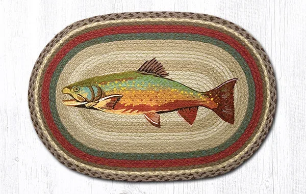 OP-244 20×30 Trout Oval Rug