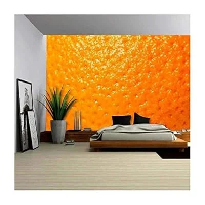 Orange Fruit Close Up – Removable Wall Mural | Self-Adhesive Large Wallpaper – 66×96 inches