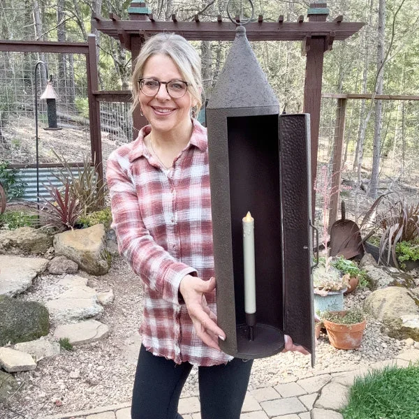 Oversized Rustic Chimney Floor Lantern – Decor Steals