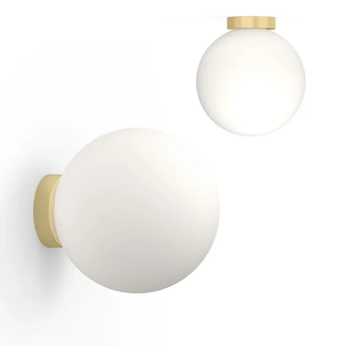 Pablo Designs – BOLA SPH FSH 12 DTW BRA – LED Wall/Ceiling Lamp – Bola – Brass – BOLASPHFSH12DTWBRA