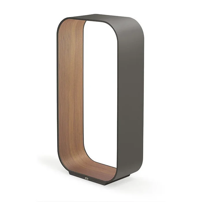Pablo Designs – CONT LRG GPT/WAL – LED Table Lamp – Contour – Graphite/ Walnut – CONTLRGGPTWAL