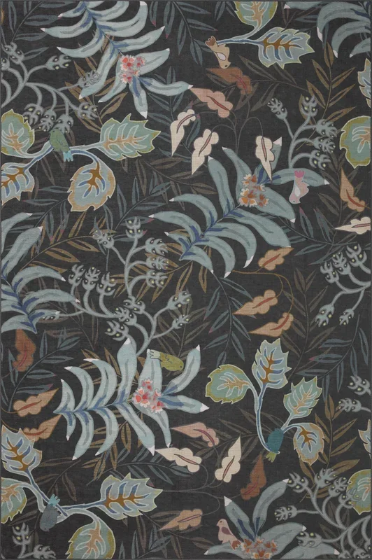 Pisolino PSO07 Black/Multi 18″ x 18″ Sample Rug