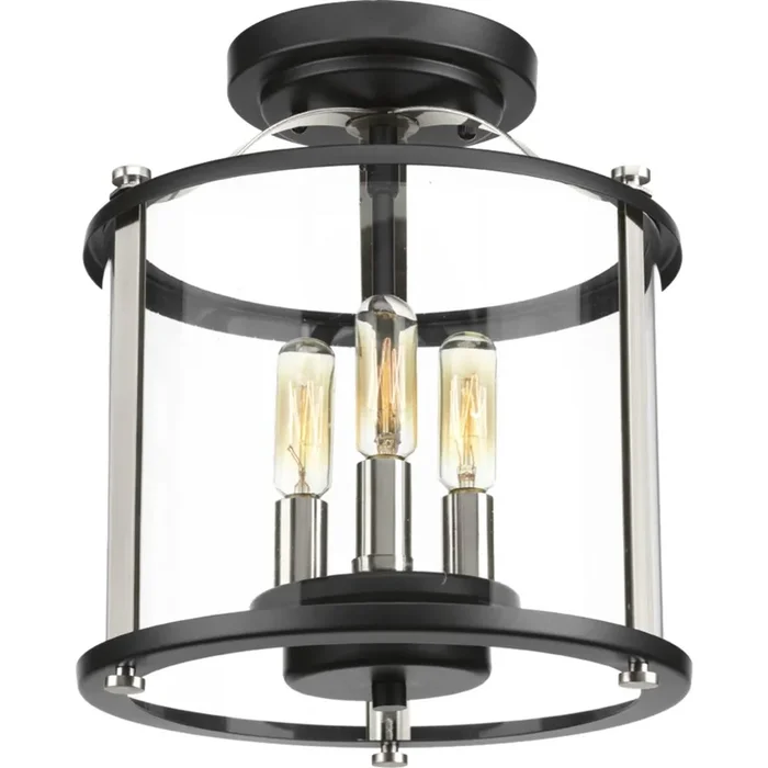 Progress Lighting Squire Collection Three-Light Semi-Flush Convertible (P550011-031)