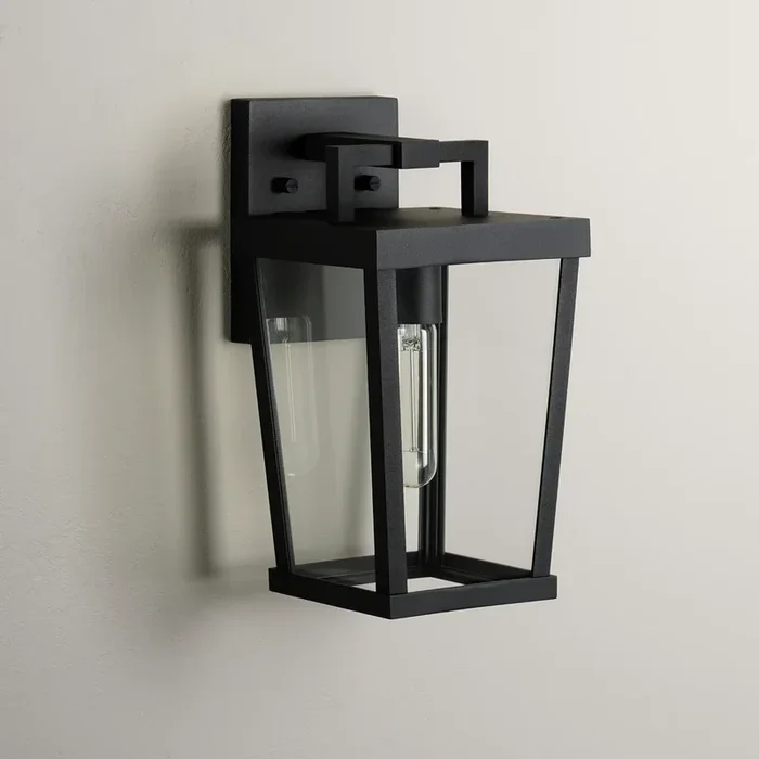 Progress Lighting Tryon Collection One-Light LED Small New Traditional Outdoor Wall Lantern Black (P560372-031)