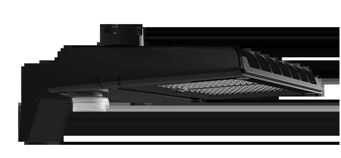 RAB A22 Field Adjustable Area Light 100W/80W/60W 3000K/4000K/5000K Type 3 Pole Mount 480V Microwave Occupancy Sensor Black (A22-100B/480/MVS)