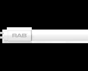 RAB LED T8 2 Foot Glass Coated Hybrid 9W 5000K 1450Lm G13 Base 80 CRI (T8-9-24GC-850-HYB)