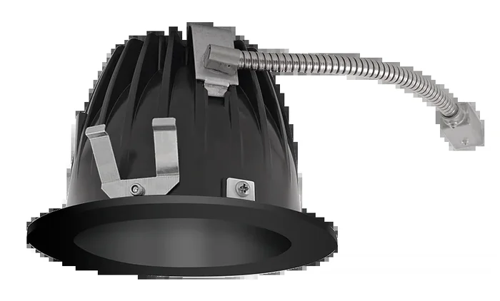 RAB LED Trim MOD 4 Inch Round 50 Degree 2700K 80 CRI Black Cone Black Ring (NDLED4RD-50YY-B-B)