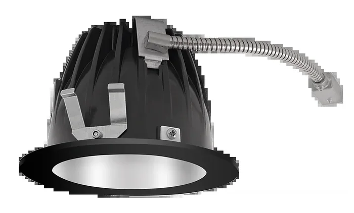 RAB LED Trim MOD 6 Inch Round 50 Degree 4000K 90 CRI Matte Cone Black Ring (NDLED6RD-50NHC-M-B)