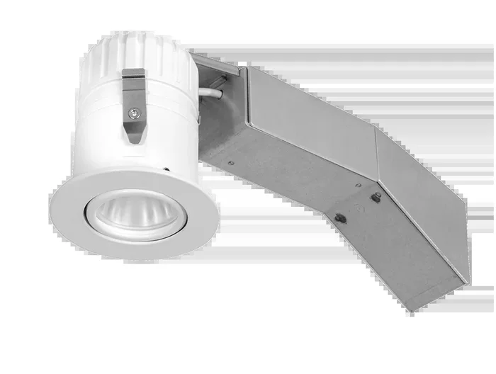 RAB Remodeler 2 Inch Round Adjustable 8W 3000K 80 CRI LED Triac 40 Degree 1/2 Inch Trim White (RDLED2AR8-40Y-TW)