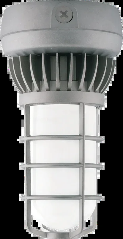RAB Vaporproof 26W Neutral Ceiling LED 277V Swivel Photocell Frosted Glass Globe Diecast Guard (VXLED26NDG/PCS2)